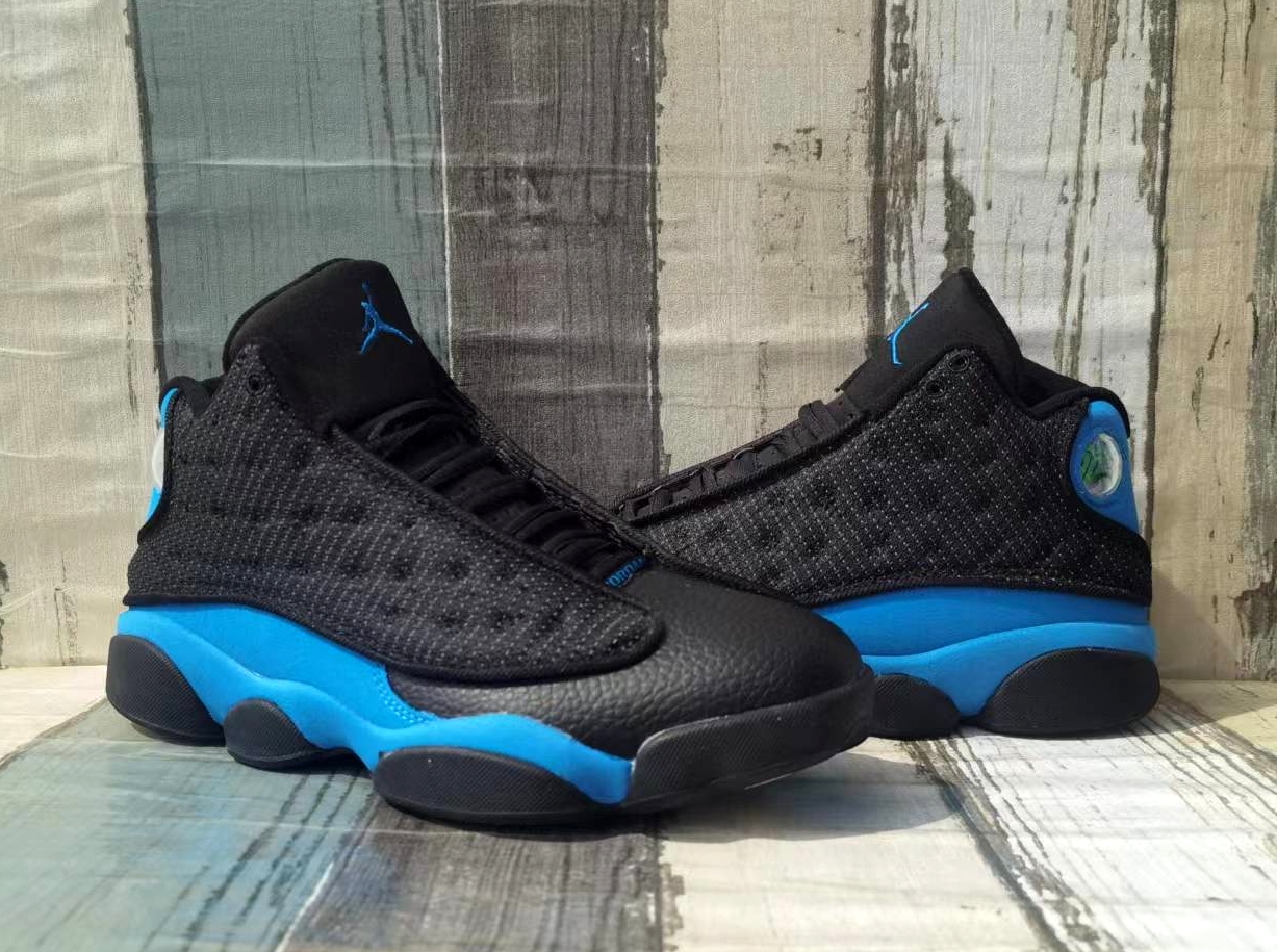 New 2022 Air Jordan 13 Retro Black Blue Shoes